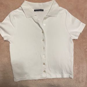 Brandy Melville cropped button down